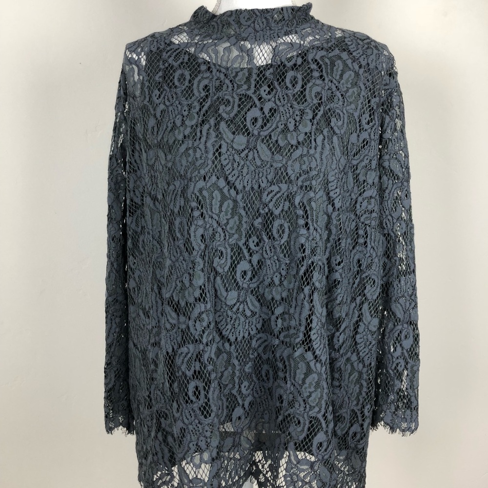 H&M Long Sleeve Lace Top Plus Size 24
